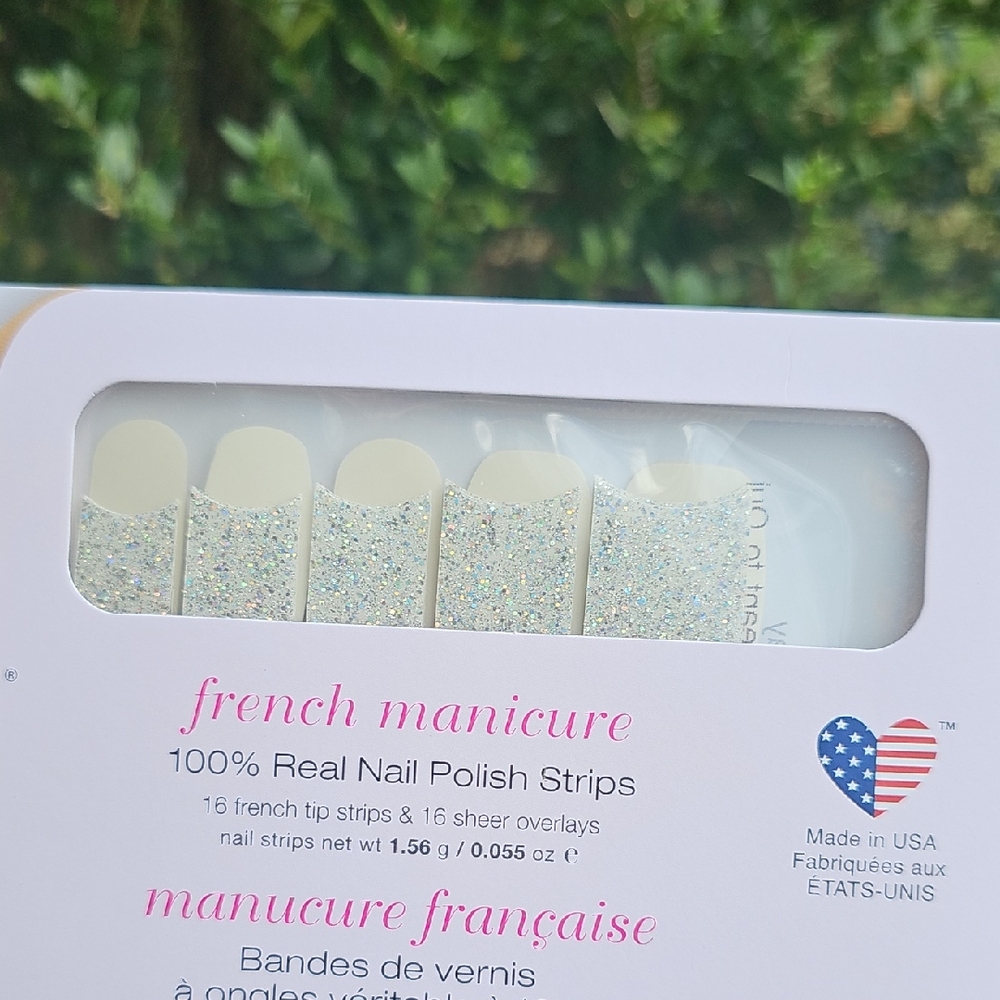 Color Street Glitter French Manicure Nail Polish Strips Stickers - Picture 2 of 5